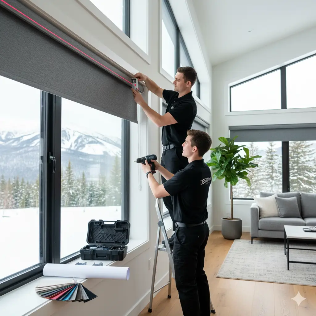 blinds installation Surrey, window treatment specialists Vancouver, custom blinds expertise, roller shades, vertical blinds, Venetian blinds, home renovation, DBS Blinds